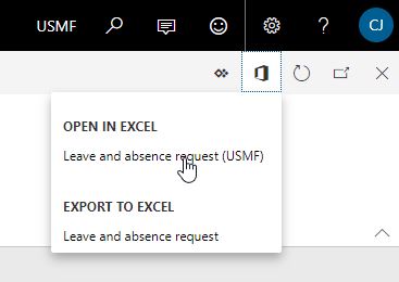 Open in Excel